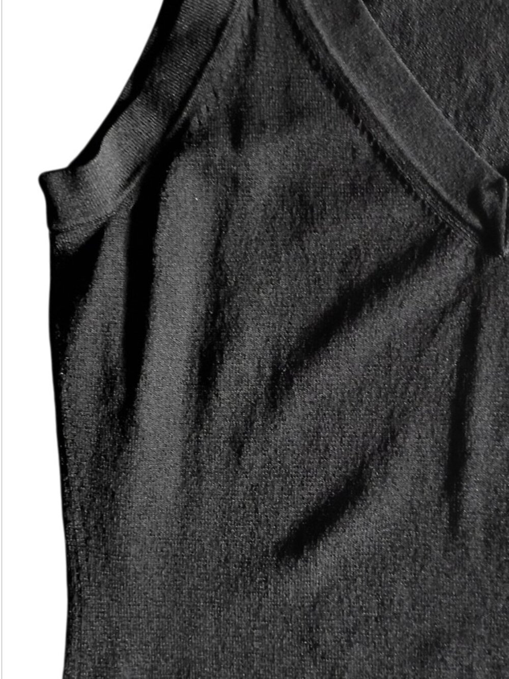 BANANA REPUBLIC Women's Sweater Top Black V Neck Sleeveless SMALL - Picture 3 of 4